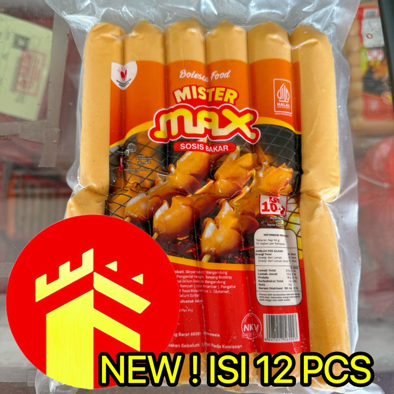 

MISTER MAX SOSIS BAKAR ISI 8 PCS JUMBO 12 PCS MINI