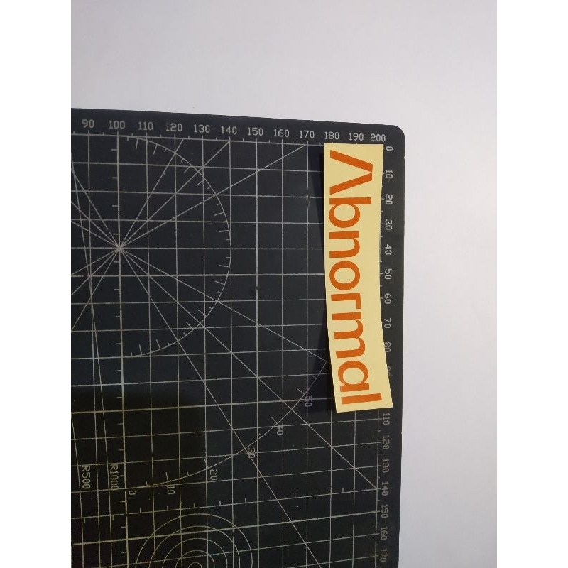 

cutting stiker abnormal