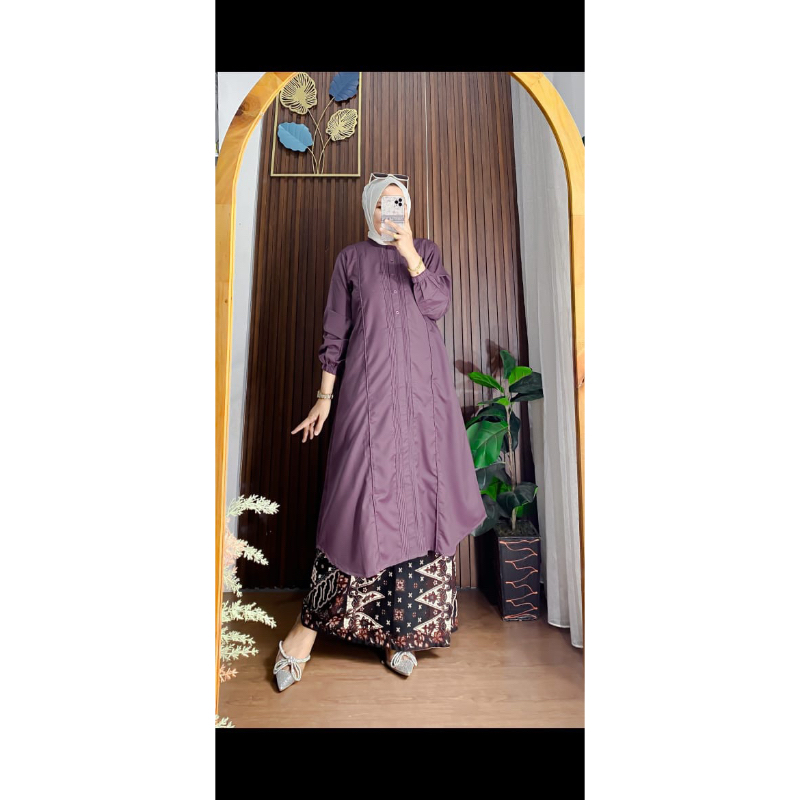 STELAN LONG TUNIK#ROK BATIK