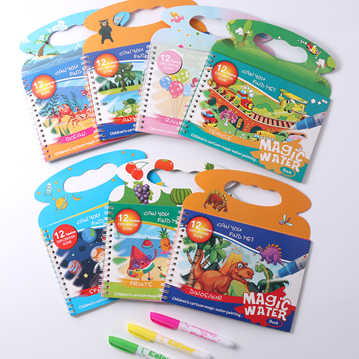 

☍☌✵❂ Magic Coloring Book Besar Magic Water Book Buku Mewarnai Ajaib