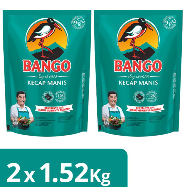 

Best Seller Bango Kecap Manis Pouch 1.52Kg Twinpack