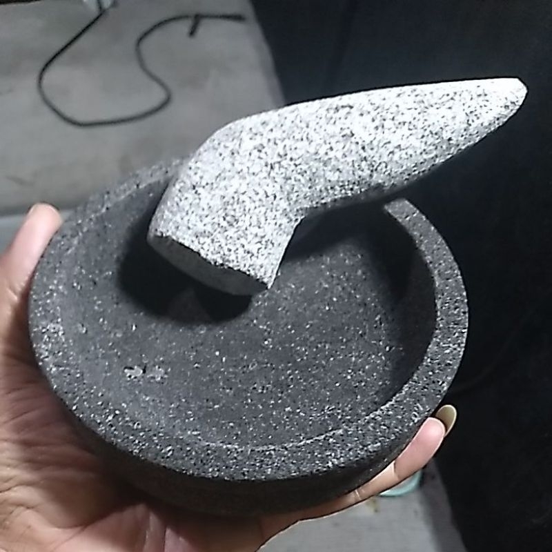 COBEK CEMBUNG LIST 12CM BAHAN BATU ALAM ASLI 100% GARANSI ISTIMEWA