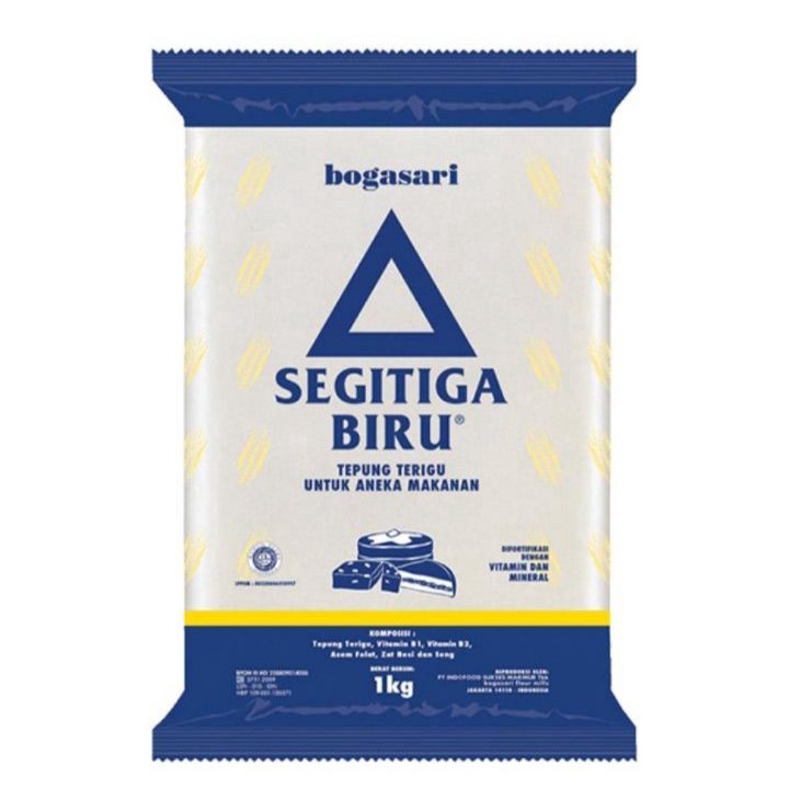 

Ready TEPUNG TERIGU SEGITIGA BIRU 1 KG Bestseller