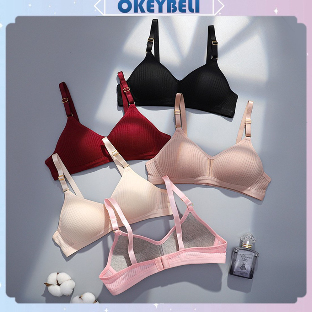 TERMURAH •OKEY BELI•BR649 Bra BH Wanita Tanpa Kawat Bahan Halus Pakaian Wanita Fashion