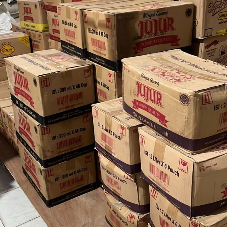 

➦➮✶✺ Minyak goreng JUJUR (1L x 12 / 2L x 6) Murah Ready Stock