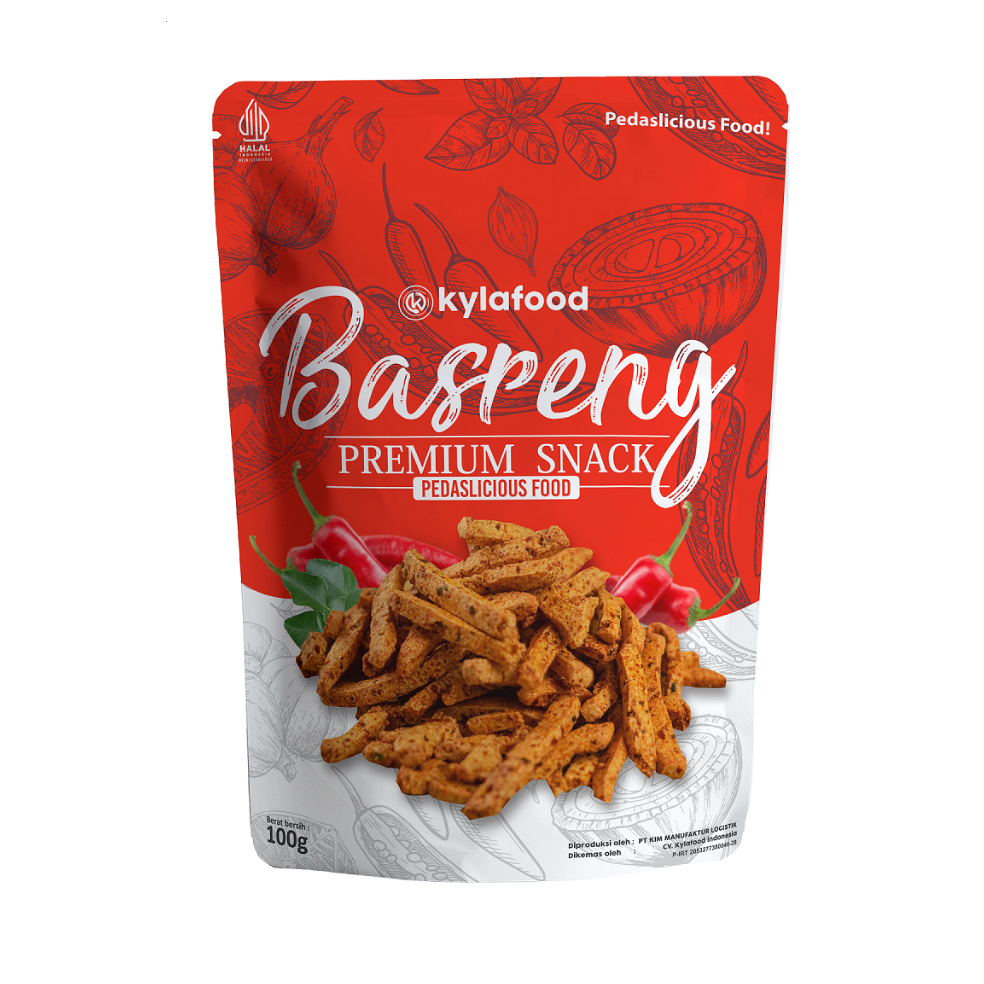 

9.9 STOK READY Kylafood Basreng Pedas 100g