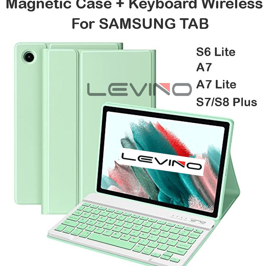 PROMO Magnetic Case Keyboard Wireless Magic Keyboard For Samsung Galaxy Tab S6 Lite A7 A7lite S7 S8 
