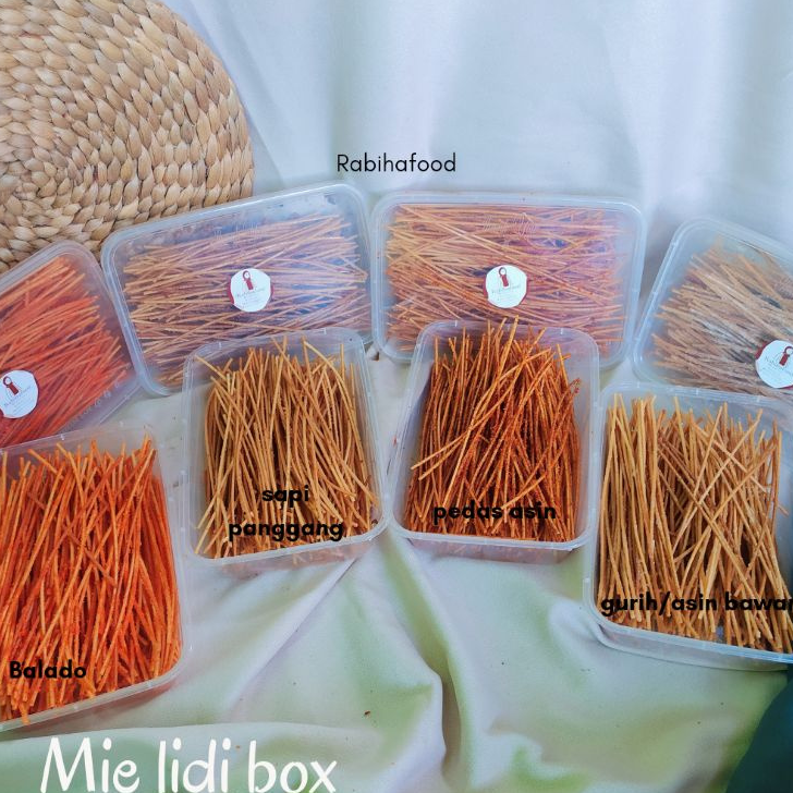 

Ready stock MIE LIDI KEMASAN BOX BERAT 100GRAM