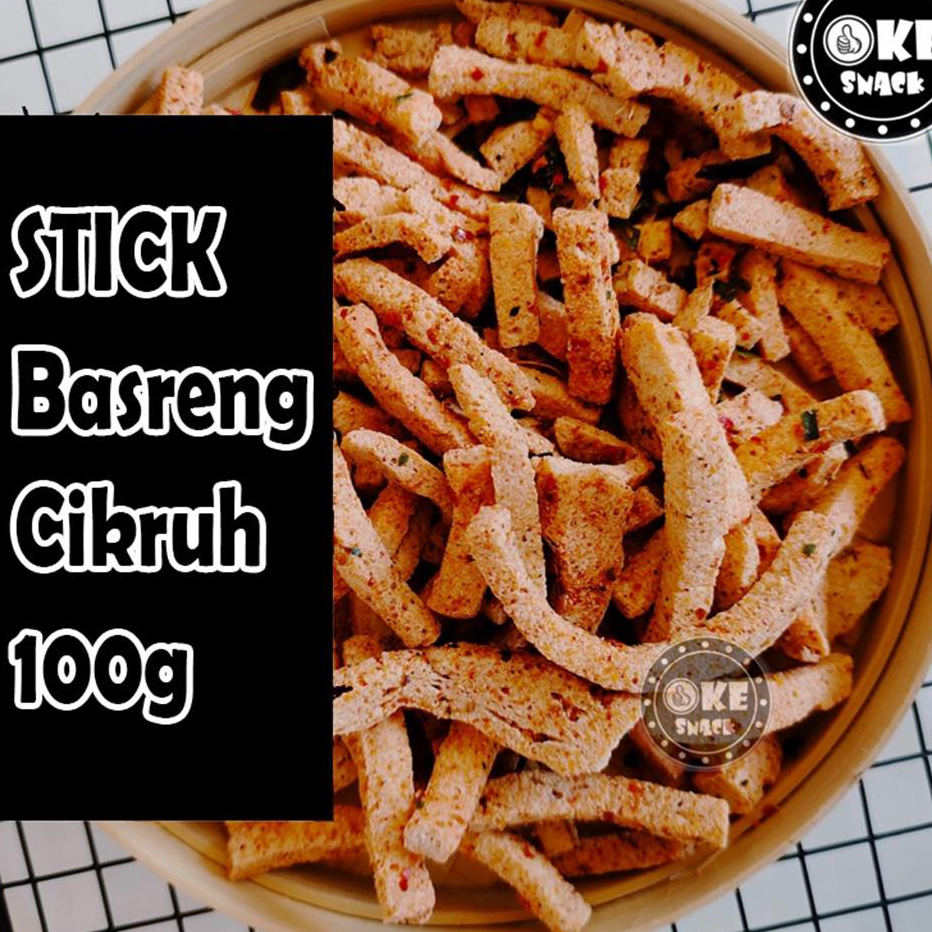 

Readystock Stik Basreng Cikruh Pedas Daun Jeruk