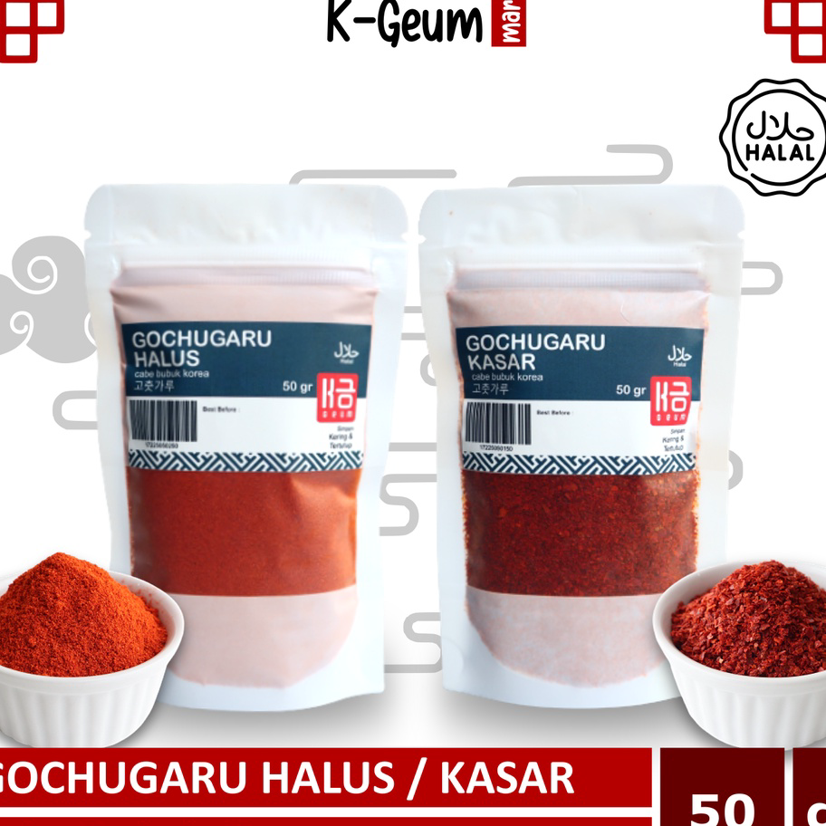 

Promo Gochugaru Kasar / Gochugaru Halus Cabe Bubuk Korea Halal 50 Gr Terbaru