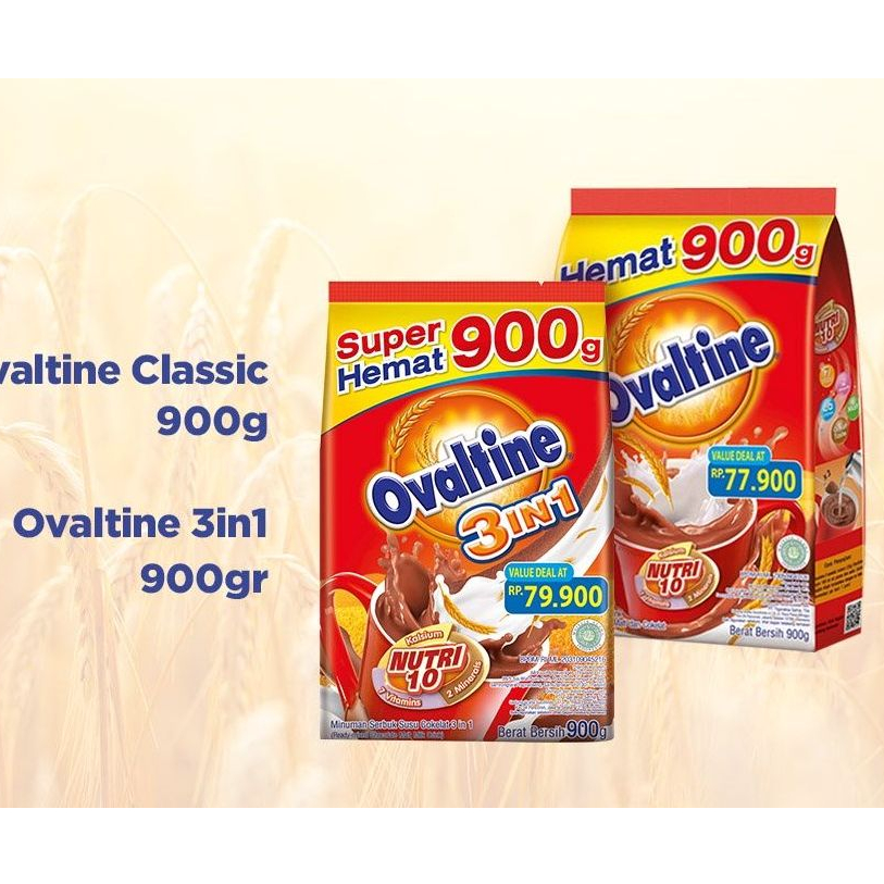 

KRTQ7708 Free Ongkir (BPOM) EXP SEPTEMBER 2024 Ovaltine Classic 900gram/Ovaltine 900gr Clasic Coklat/Ovaltine 900 3in1 Susu Bubuk Cokelat/Ovaltine 990 3in1 900/900gr/900gram