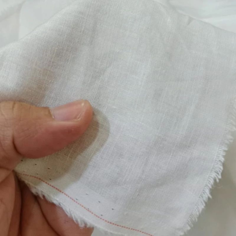 COD Bahan Kain Katun Linen Tipis Harga 0,5m