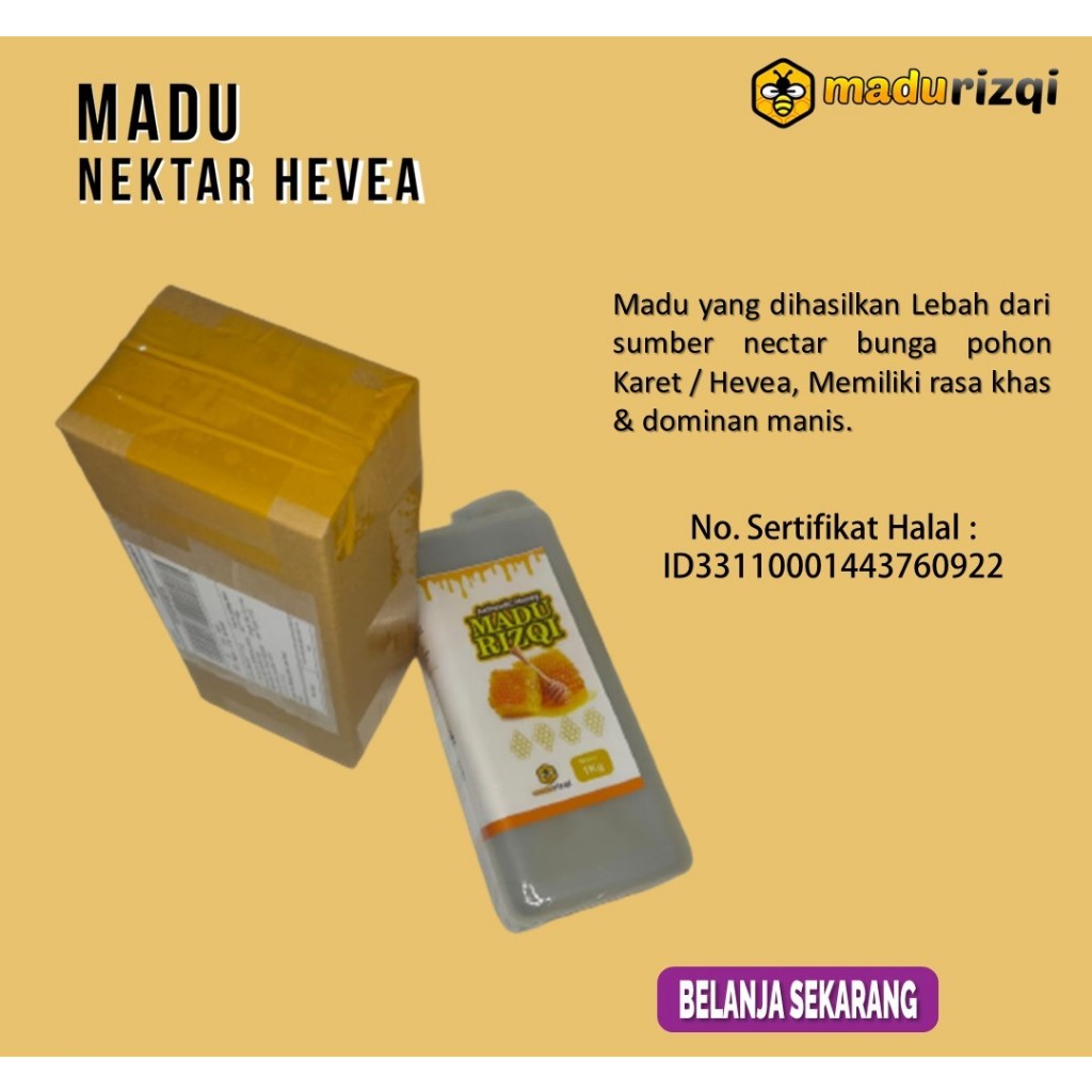 

Madu Asli Nektar Karet | Hevea Honey 1000 gram | Madu Asli