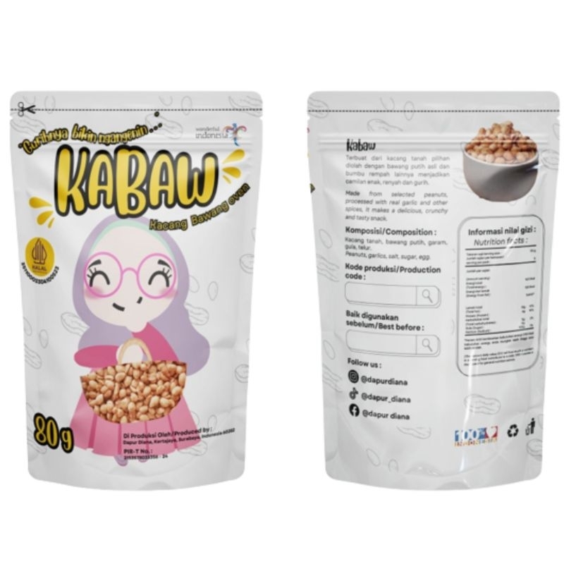 

Kacang bawang oven KABAW 80 Gram