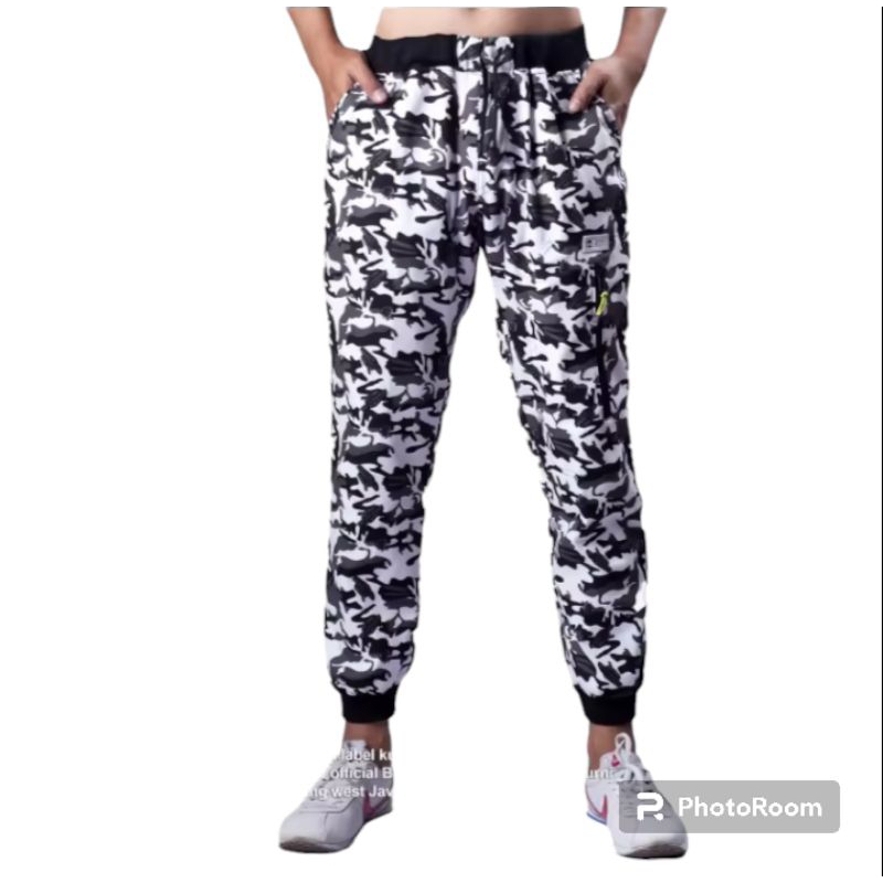 Celana Jogger Loreng Putih.Bayar Di Tempat.Celana Jogger Pria Dewasa.Celana Jogger.Celana Jogger Mot