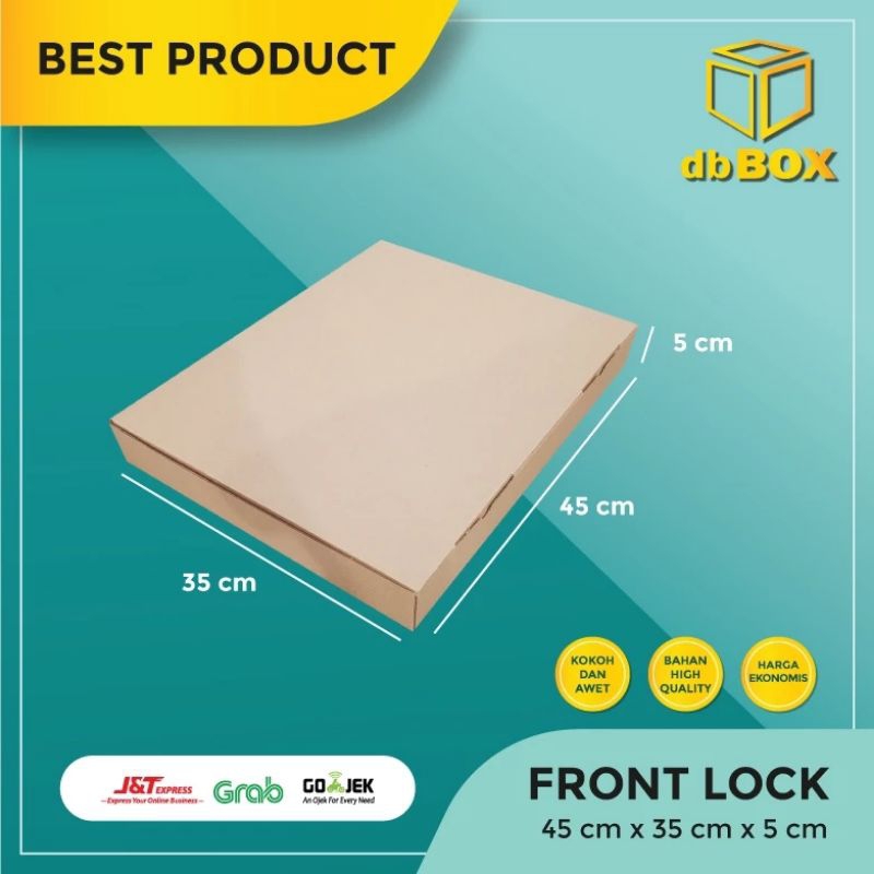 

Kardus 45x35x5 cm | Box Die Cut dan Easy Usage | Box Kue Tart | Box Aksesoris | Box Pizza