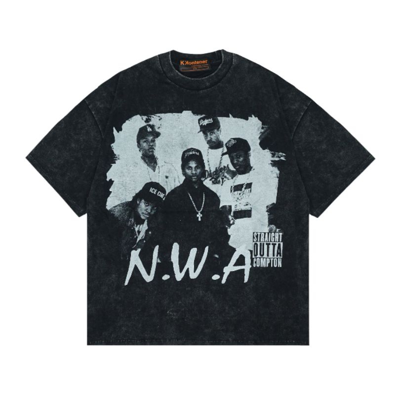 OVERSIZE TSHIRT NWA OUTTA COMPTON WASHED