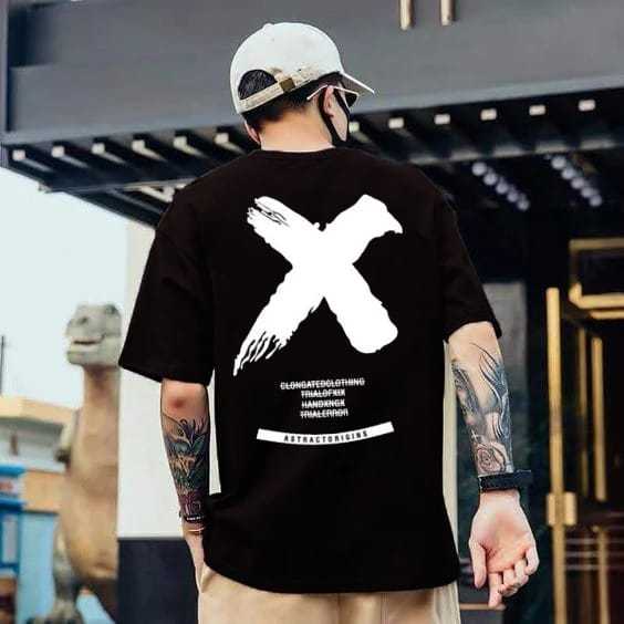 Baju Kaos Distro Tshirt Jepang Boneka Pria Wanita Keren Lengan Pendek Abstrack Origins Silang X Warn