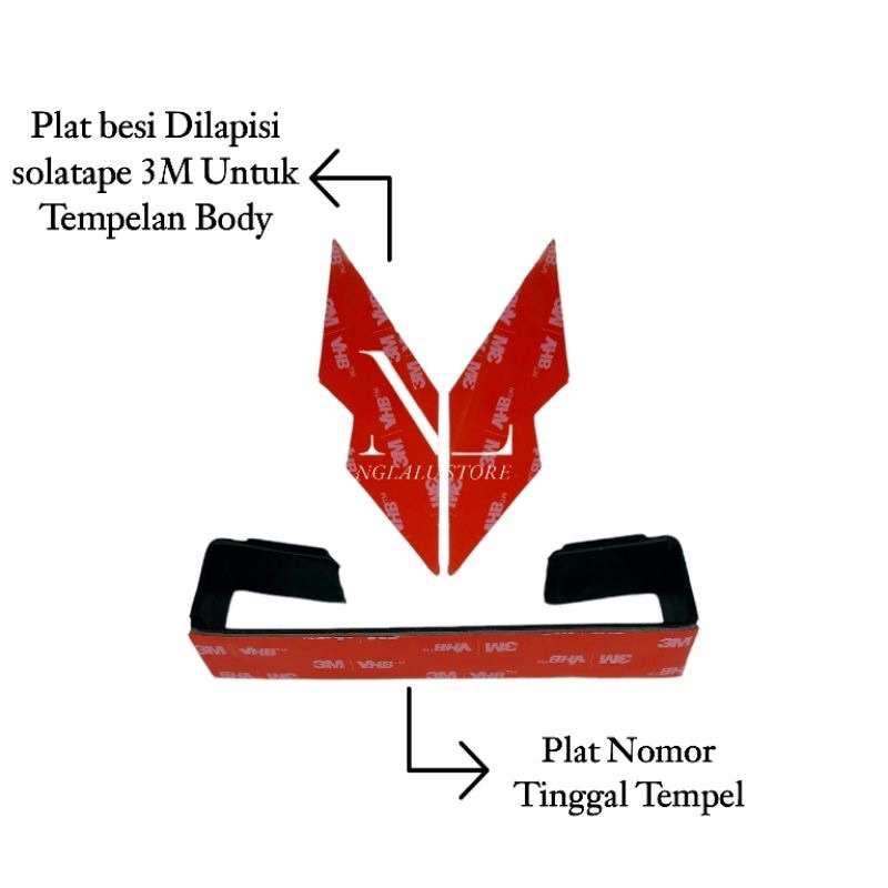 Bracket Dudukan Plat Nomor Motor Listrik Uwinfly X6 Plat Nomor Magnet Plat Nomor