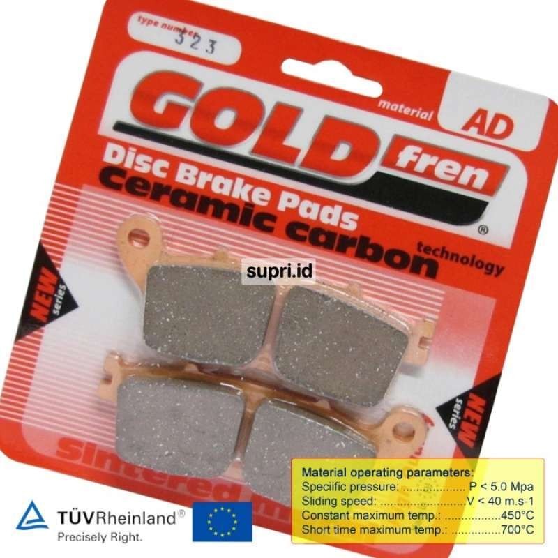 Kampas Rem Belakang Honda Vfr1200 Vfr 1200 Goldfren 323 F0500