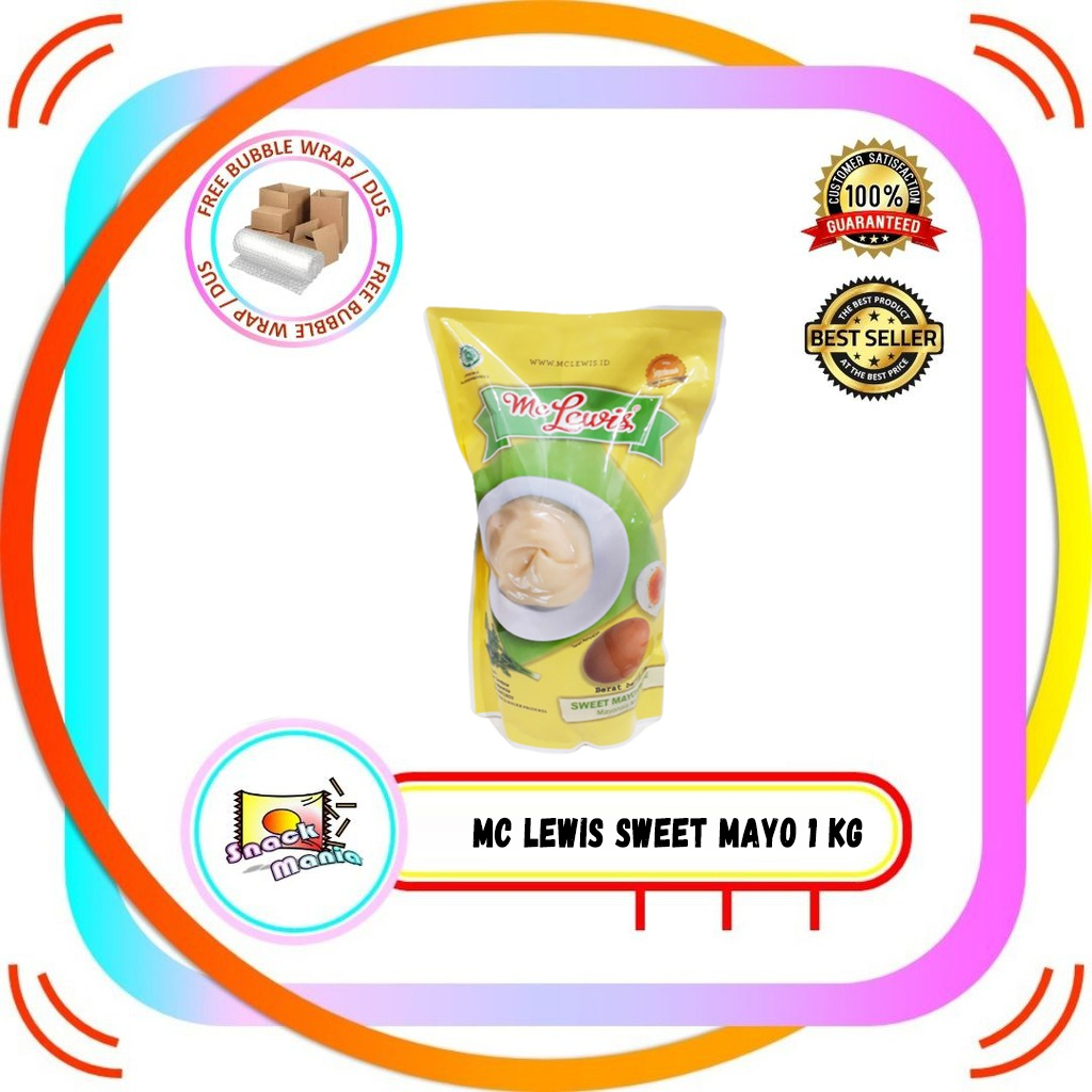 

Mc. Lewis Saus Mayo Sweet Mayonnaise 1 Kg Mayones Mayonais
