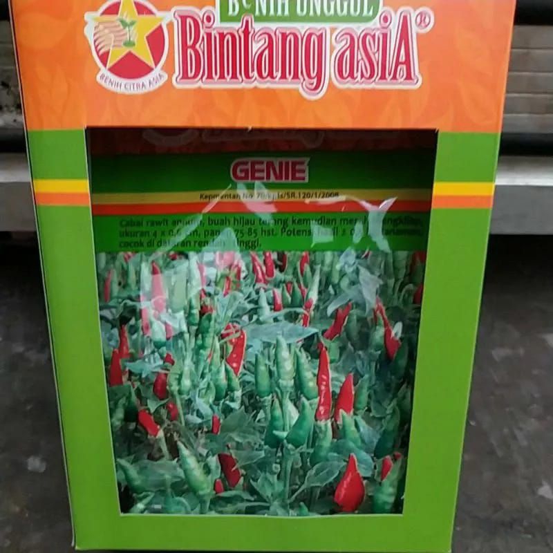 Benih / Bibit Cabe Rawit Hijau Genie 10 Gram