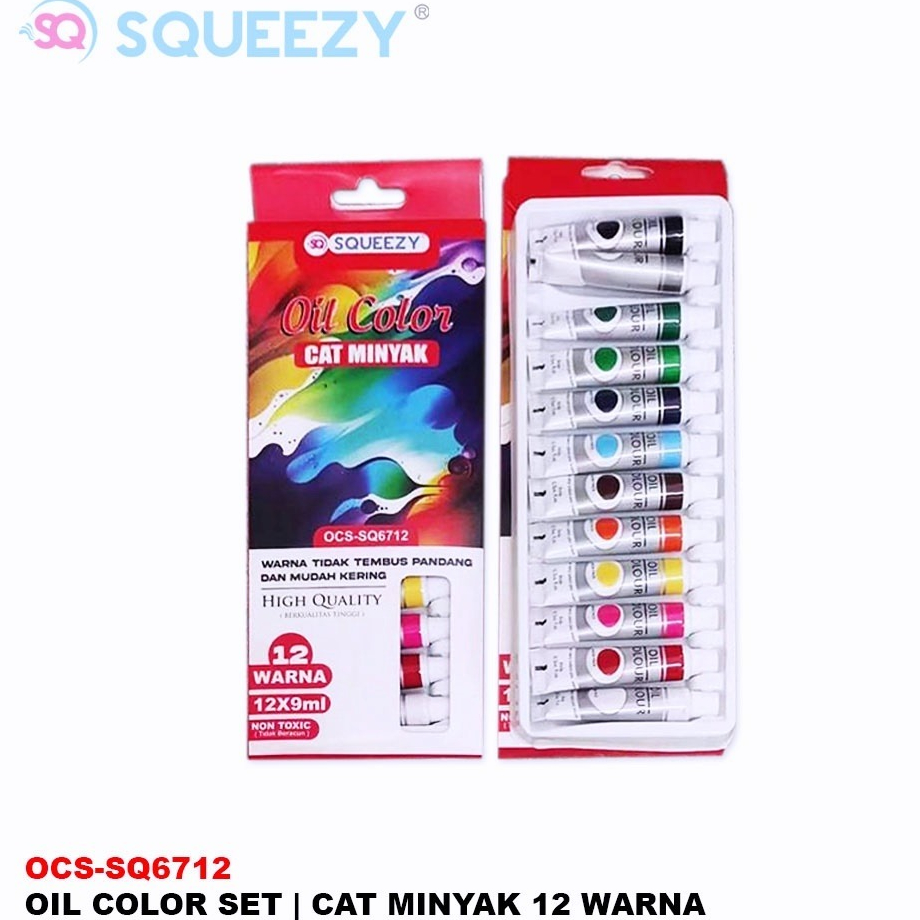 

Cat Minyak SQUEEZY 12 warna (9ml)