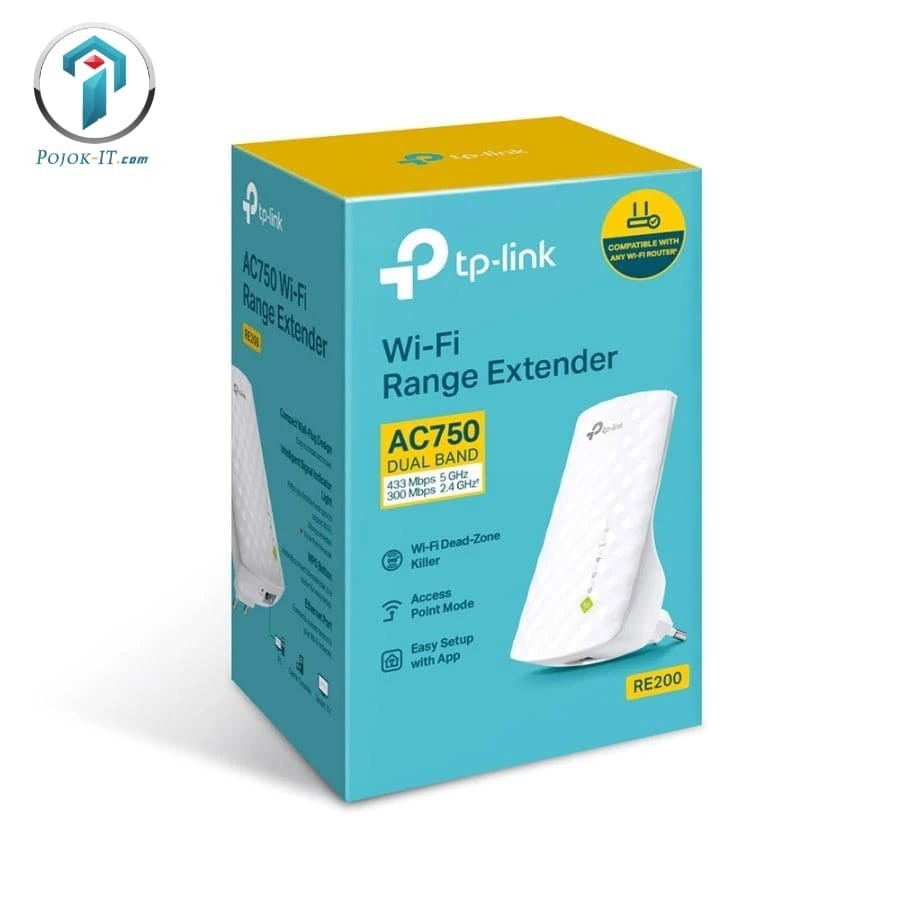Access Point Range Extender Tp-Link RE-200 RE200 AC 750