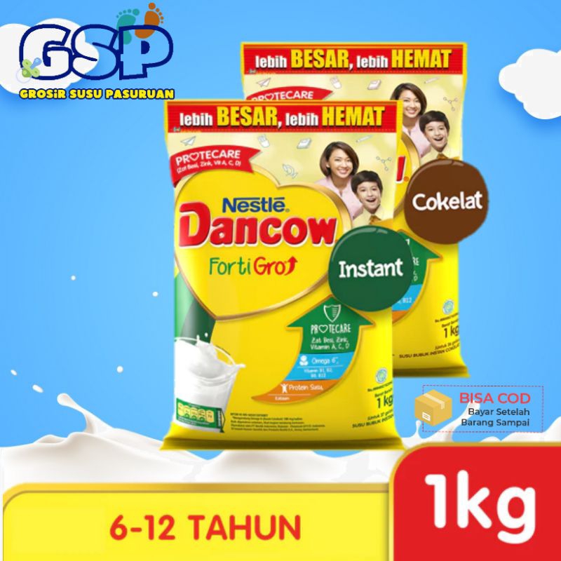 

DANCOW FORTIGRO COKLAT/INSTANT POUCH 1KG
