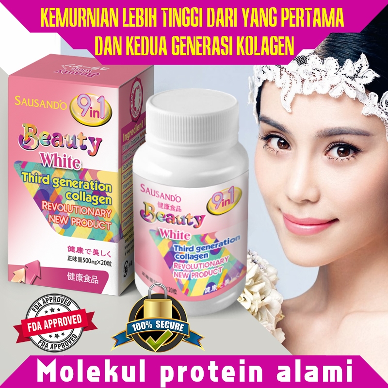 Kapsul kolagen generasi ketiga yang autentik/vitamin b6/Glutathione Whitening/glutathione capsule "c