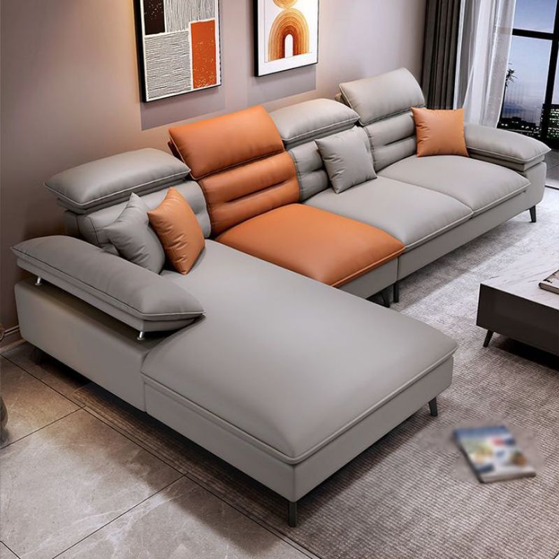 Sofa L Shape Sofa Kulit Model Minimalis Sofa kursi Tamu Terbaik