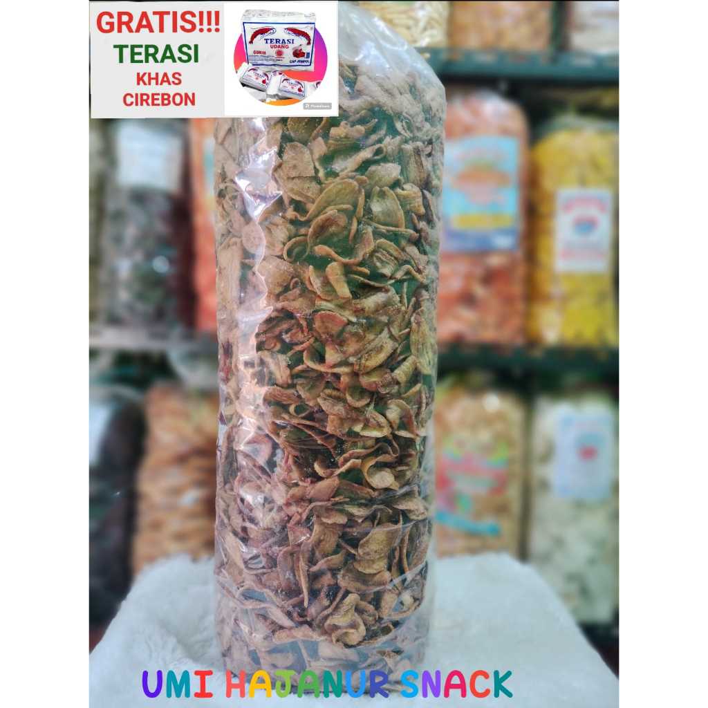

( GRATIS TERASI) KHAS CIREBON//500GRAM KERIPIK PISANG SALE OVEN