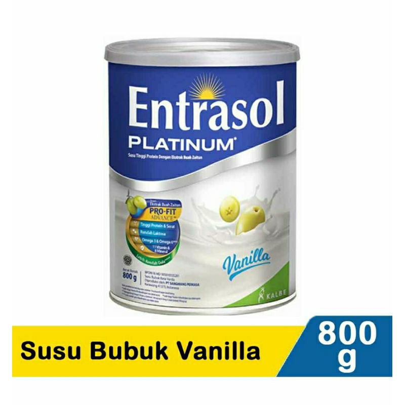 

Entrasol Platinum vanila 800gr