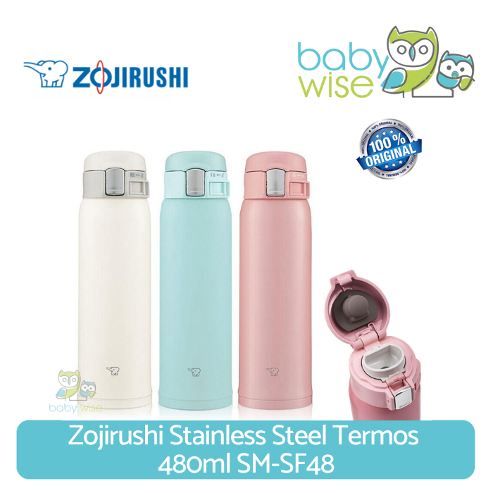 Zojirushi Stainless Steel Termos 480ml SM-SF48 - Botol Minum Termos