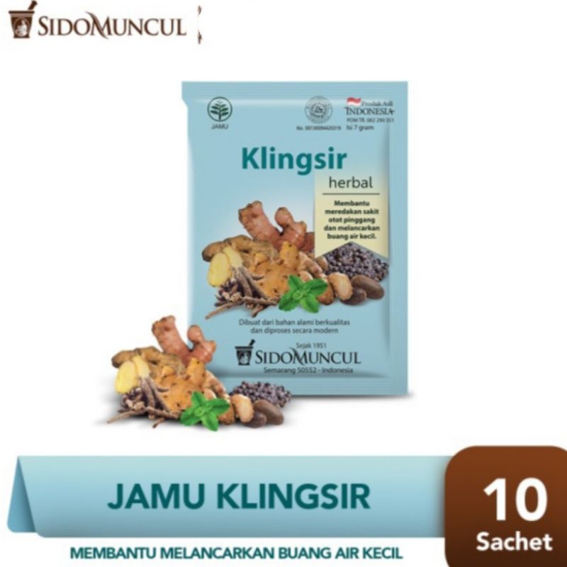 

jamu KLINGSIR Sidomuncul 10 sachet