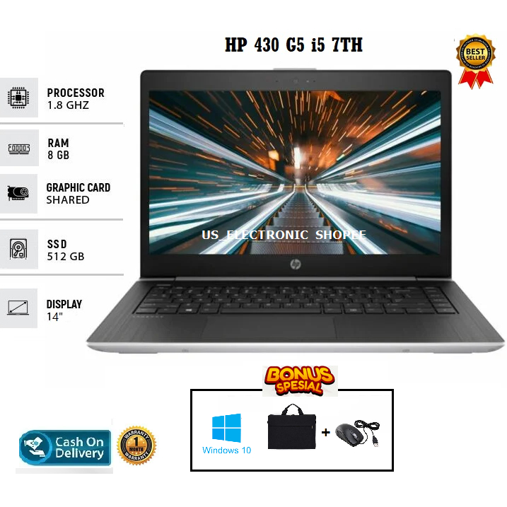 Laptop HP PROBOOK 430 G5 i5 GEN 7 RAM 16GB/512SSD WINDOWS 10 PRO