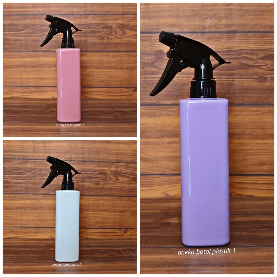 Botol Spray Triger 500ml Kotak Tutup Hitam Big Triger Spray Tembak / Botol Spray 500ml Pet Kotak