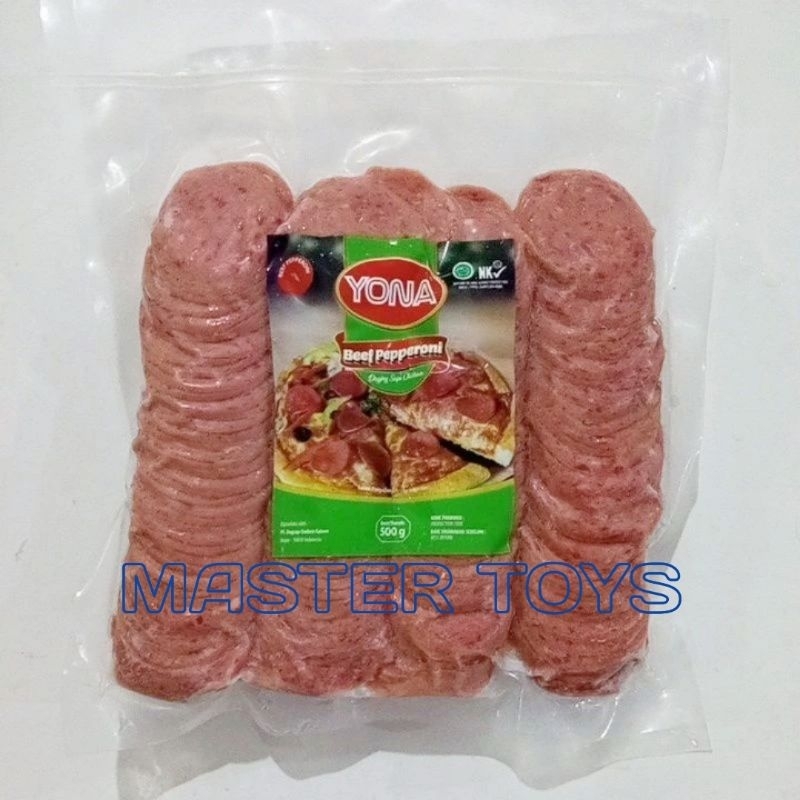 

Yona Beef Pepperoni 500g Halal Daging Sapi Peperoni Topping Pizza