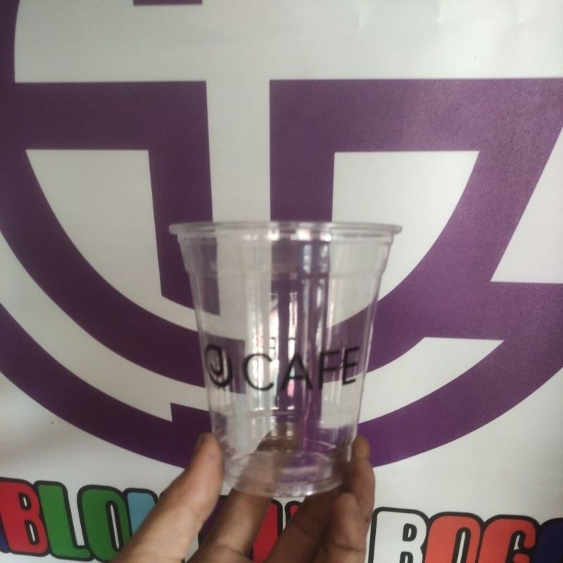 Sablon cup 14oz datar dan 14oz oval