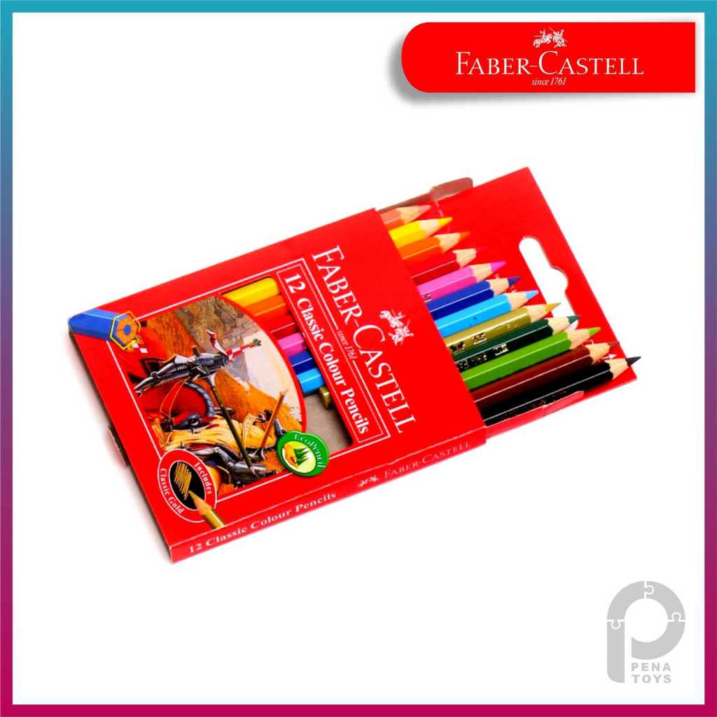 

PENSIL WARNA 12 WARNA FABER CASTEL KLASIK PENDEK PENSIL WARNA FABER 12 COLOUR PENCILS