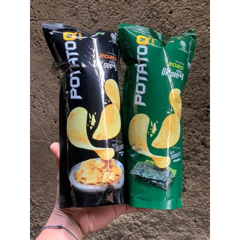 

Potato Q Chips Sosis Meksiko/Rumput Laut/Korean BBQ 50Gr