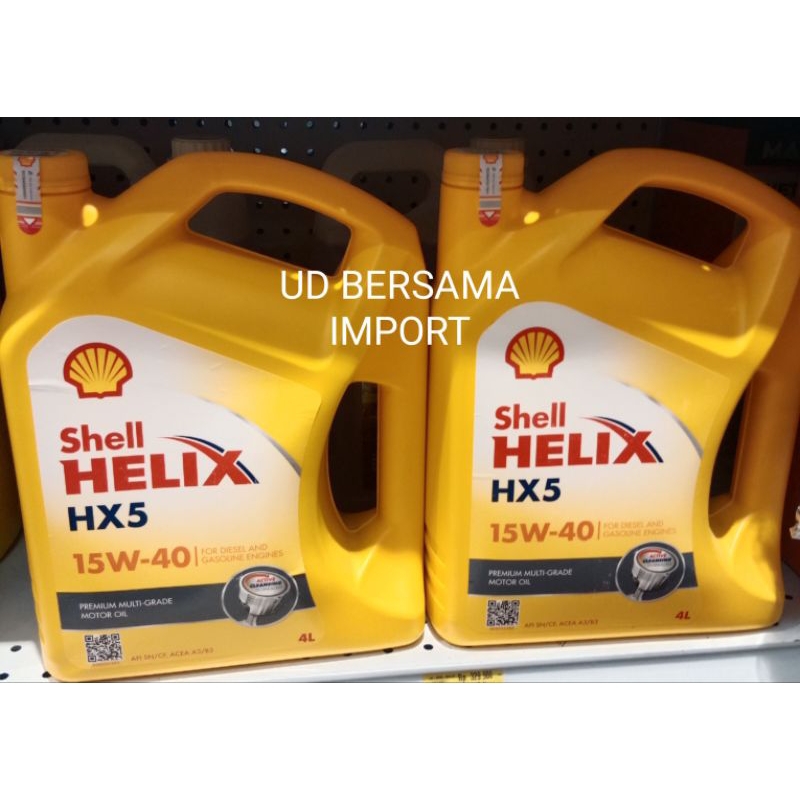 SHELL Helix Oli Mesin Mobil Hx5 15w40 4L/Oli Mobil
