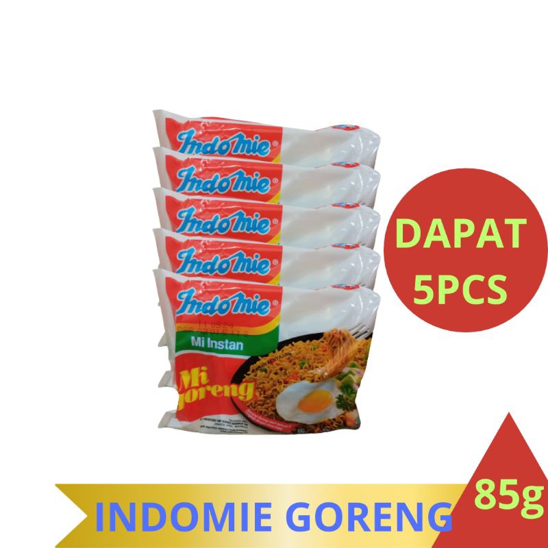 

INDOMIE//INDOMIE GORENG//MI INSTAN//INDOMIE GORENG 85GR//INDOMIE GORENG ISI 5//MIE GORENG