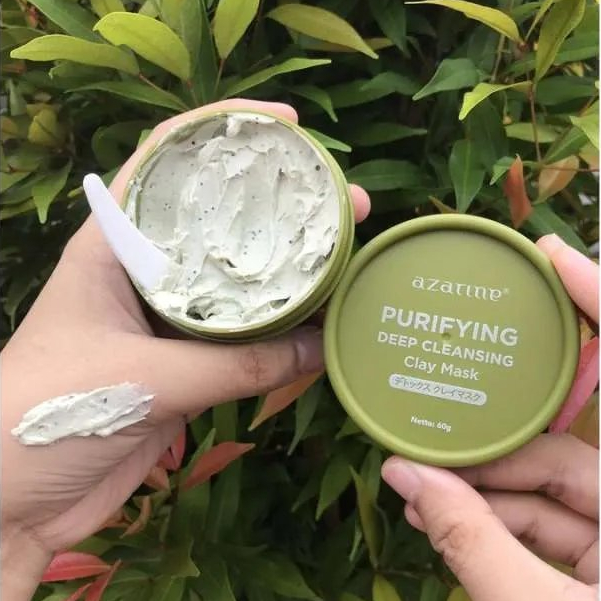 AZARINE Purifying Deep Cleansing Clay Mask - 60gr ORIGINAL BPOM - Masker Wajah Azarine - grosir_skin