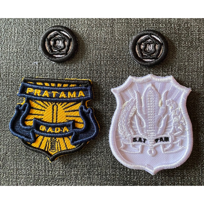 Patch atribut satpam paket gada// kewenangan// monogram