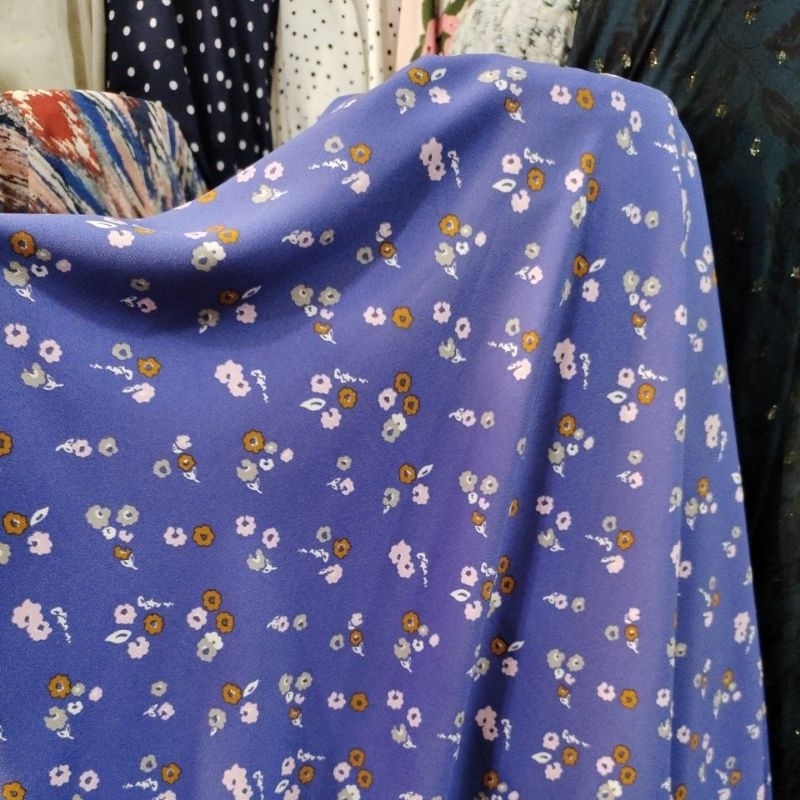 kain ceruty zara motif dzc  bahan kain meteran Diamond zara - kain gamis - outer