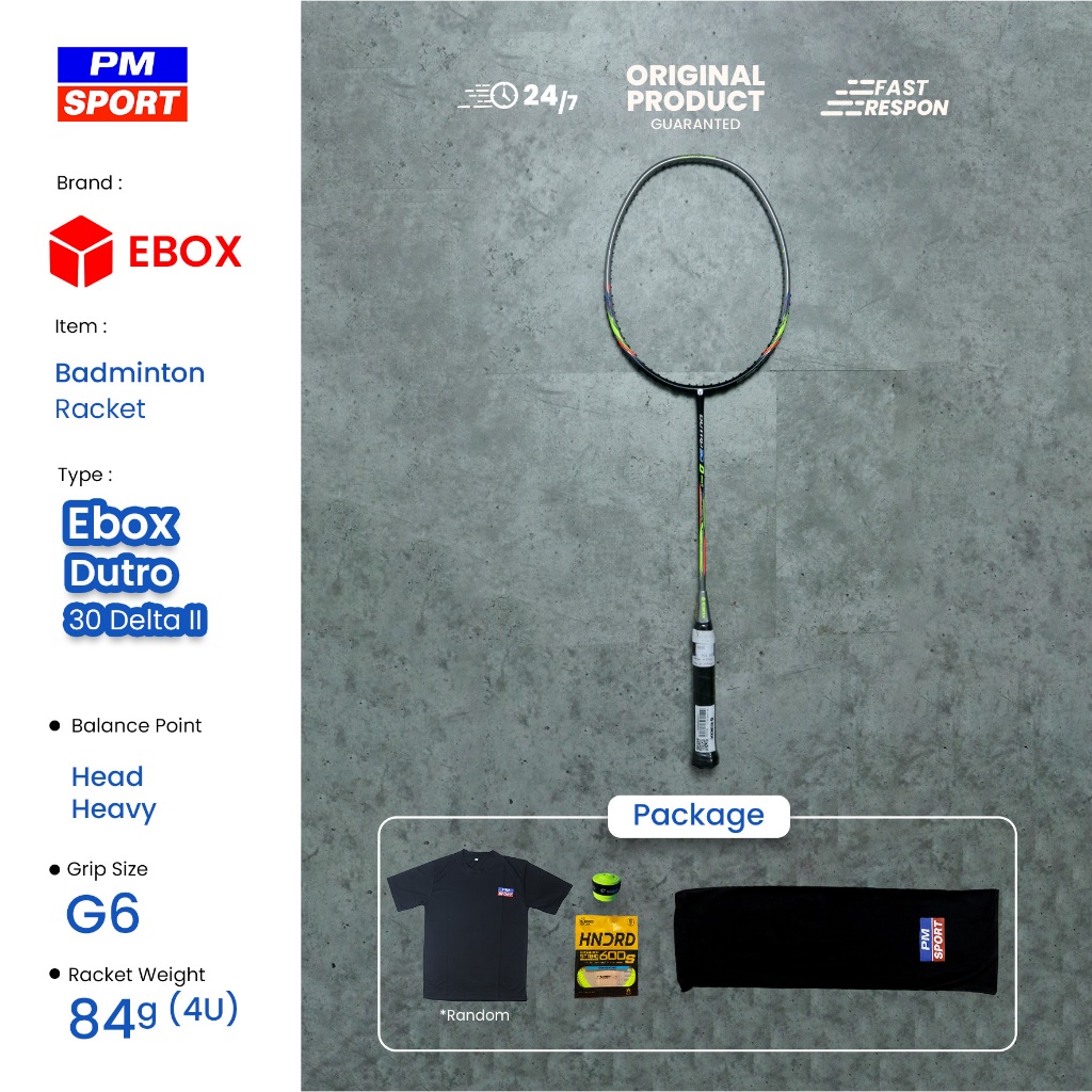 RAKET BADMINTON / BULUTANGKIS EBOX DUTRO 30 DELTA II