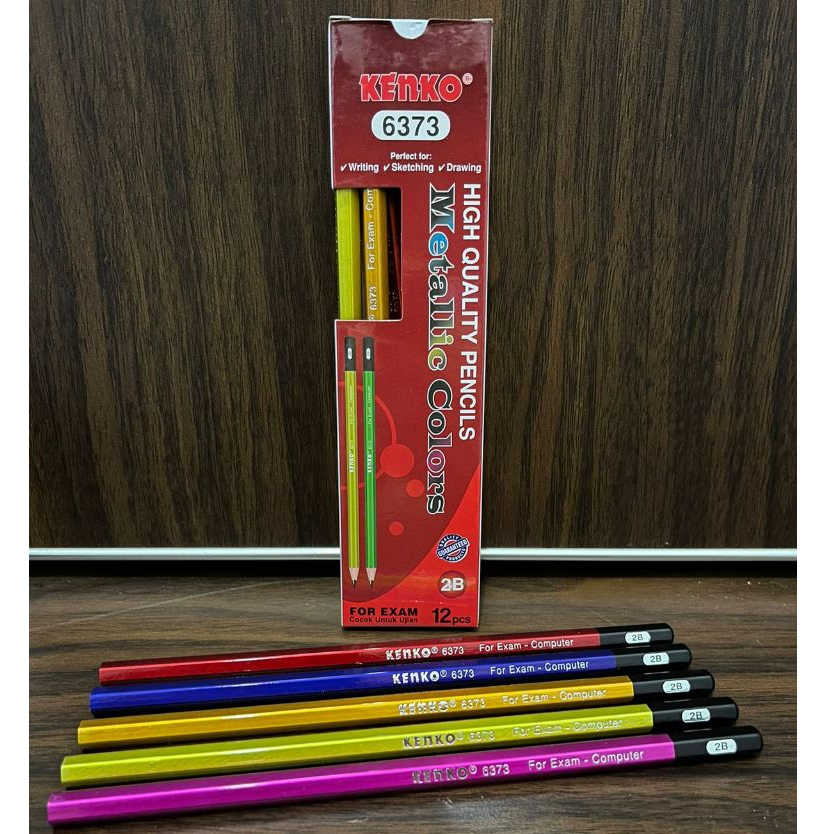 

(12 pcs) Pensil 2B Kenko Metalic 6373