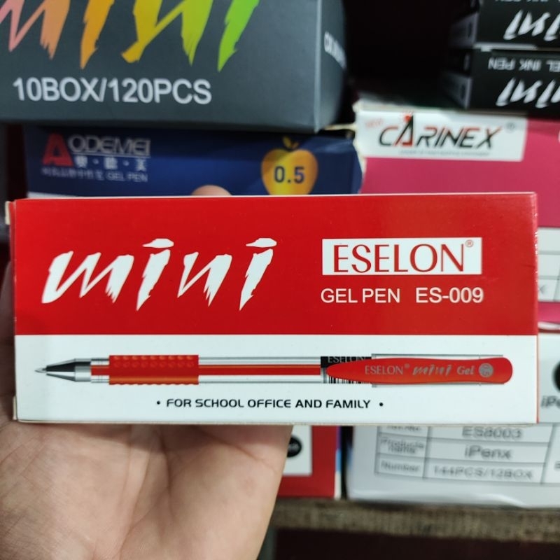 

Pulpen MINI ESELON Gel Pen Tinta cair warna merah