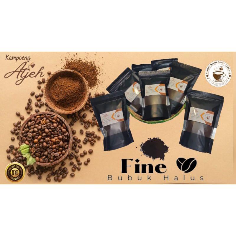 

Kopi Kampoeng Atjeh Gayo Arabika Aceh Asli - Bubuk Halus 200gr